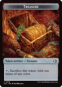 Treasure // Copy Double-Sided Token - Commander: Lorwyn Eclipsed - Magic: The Gathering card