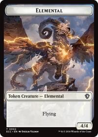 Elemental (0002) // Elemental (0009) Double-Sided Token - Commander: Lorwyn Eclipsed - Magic: The Gathering card