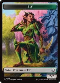 Elf // Treasure Double-Sided Token - Lorwyn Eclipsed - Magic: The Gathering card