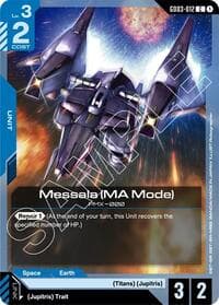 Messala (MA Mode) - Steel Requiem - Gundam Card Game card