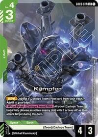 Kampfer - Steel Requiem - Gundam Card Game card