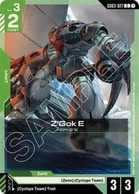 Z'Gok E - Steel Requiem - Gundam Card Game card