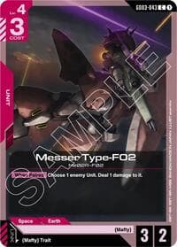 Messer Type-F02 - Steel Requiem - Gundam Card Game card