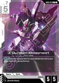 Z Gundam (Biosensor) - Steel Requiem - Gundam Card Game card