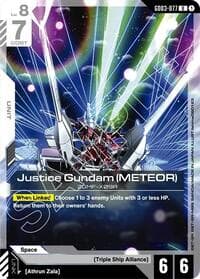 Justice Gundam (METEOR) - Steel Requiem - Gundam Card Game card