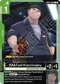 Mikhail Kaminsky - Steel Requiem - Gundam Card Game card