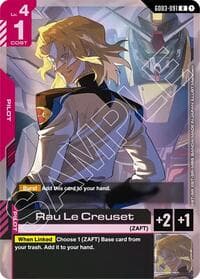 Rau Le Creuset - Steel Requiem - Gundam Card Game card