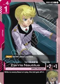 Carris Nautilus - Steel Requiem - Gundam Card Game card