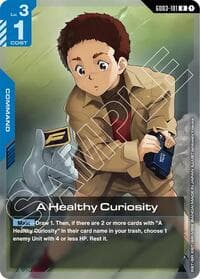 A Healthy Curiosity - Steel Requiem - Gundam Card Game card