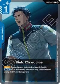 Field Directive - Steel Requiem - Gundam Card Game card