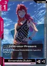 Infiltrator Present - Steel Requiem - Gundam Card Game card
