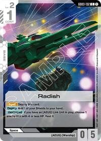 Radish - Steel Requiem - Gundam Card Game card