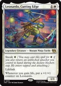 Leonardo, Cutting Edge - Teenage Mutant Ninja Turtles - Magic: The Gathering card