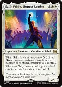 Sally Pride, Lioness Leader - Teenage Mutant Ninja Turtles - Magic: The Gathering card