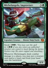 Michelangelo, Improviser - Teenage Mutant Ninja Turtles - Magic: The Gathering card