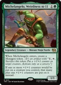 Michelangelo, Weirdness to 11 - Teenage Mutant Ninja Turtles - Magic: The Gathering card