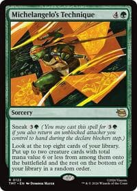 Michelangelo's Technique - Teenage Mutant Ninja Turtles - Magic: The Gathering card