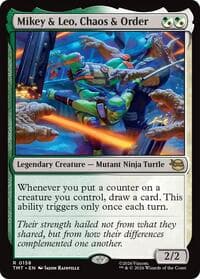 Mikey & Leo, Chaos & Order - Teenage Mutant Ninja Turtles - Magic: The Gathering card