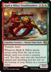 Raph & Mikey, Troublemakers - Teenage Mutant Ninja Turtles - Magic: The Gathering card
