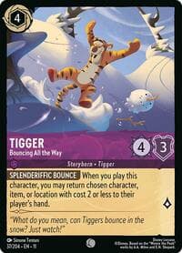 Tigger - Bouncing All the Way - Winterspell - Disney Lorcana card