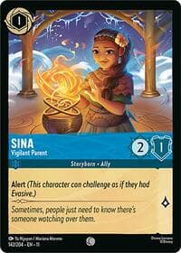 Sina - Vigilant Parent - Winterspell - Disney Lorcana card