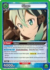 Sinon (073) - UEX06BT: Sword Art Online Vol.2 - Union Arena card