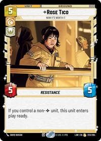 Rose Tico - Now It's Worth It - A Lawless Time - Star Wars: Unlimited card