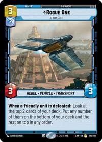 Rogue One - At Any Cost - A Lawless Time - Star Wars: Unlimited card