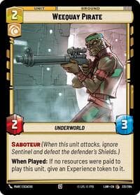 Weequay Pirate - A Lawless Time - Star Wars: Unlimited card