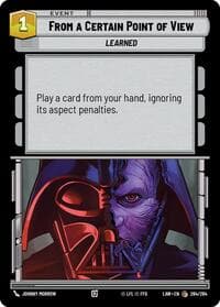 From a Certain Point of View - A Lawless Time - Star Wars: Unlimited card