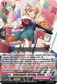 Enthusiastic Serving, Diletta - DZ-LBT02: Lyrical Monasterio Season of Wonders - Cardfight Vanguard card