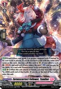 Earnescorrect Follower, Tuadine - DZ-LBT02: Lyrical Monasterio Season of Wonders - Cardfight Vanguard card
