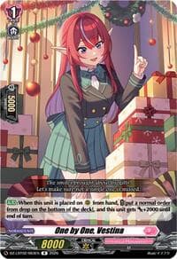 One by One, Vestina - DZ-LBT02: Lyrical Monasterio Season of Wonders - Cardfight Vanguard card