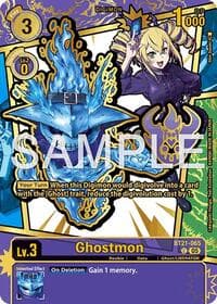 Ghostmon (Rare Pull) - Dawn of Liberator - Digimon Card Game card
