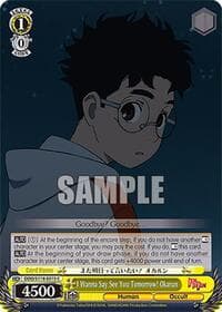 I Wanna Say See You Tomorrow! Okarun - DANDADAN - Weiss Schwarz card