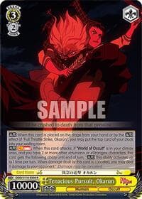 Tenacious Pursuit, Okarun - DANDADAN - Weiss Schwarz card