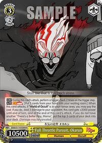 Full Throttle Pursuit, Okarun - DANDADAN - Weiss Schwarz card