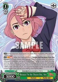 Because I'm the Chosen One, Aira - DANDADAN - Weiss Schwarz card