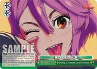 Smiling at Even the Local Blockheads (RRR) - DANDADAN - Weiss Schwarz card