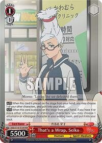 That's a Wrap, Seiko (RRR) - DANDADAN - Weiss Schwarz card
