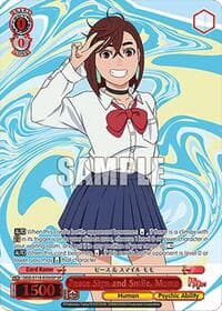 Peace Sign and Smile, Momo (SP) - DANDADAN - Weiss Schwarz card