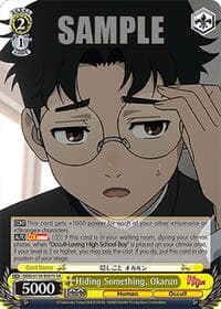 Hiding Something, Okarun (SR) - DANDADAN - Weiss Schwarz card