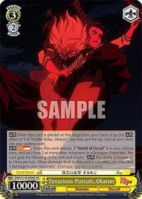 Tenacious Pursuit, Okarun (SR) - DANDADAN - Weiss Schwarz card