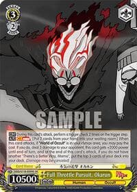 Full Throttle Pursuit, Okarun (SR) - DANDADAN - Weiss Schwarz card