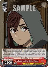 A Lead on the Balls, Momo (SR) - DANDADAN - Weiss Schwarz card