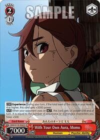 With Your Own Aura, Momo (SR) - DANDADAN - Weiss Schwarz card