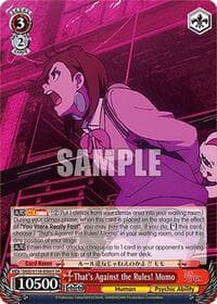 That's Against the Rules! Momo (SR) - DANDADAN - Weiss Schwarz card
