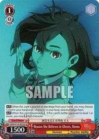 Reason She Believes in Ghosts, Momo (SR) - DANDADAN - Weiss Schwarz card