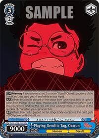 Playing Occultic Tag, Okarun (SR) - DANDADAN - Weiss Schwarz card