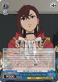 Let's Go to the Cursed House, Momo (SR) - DANDADAN - Weiss Schwarz card